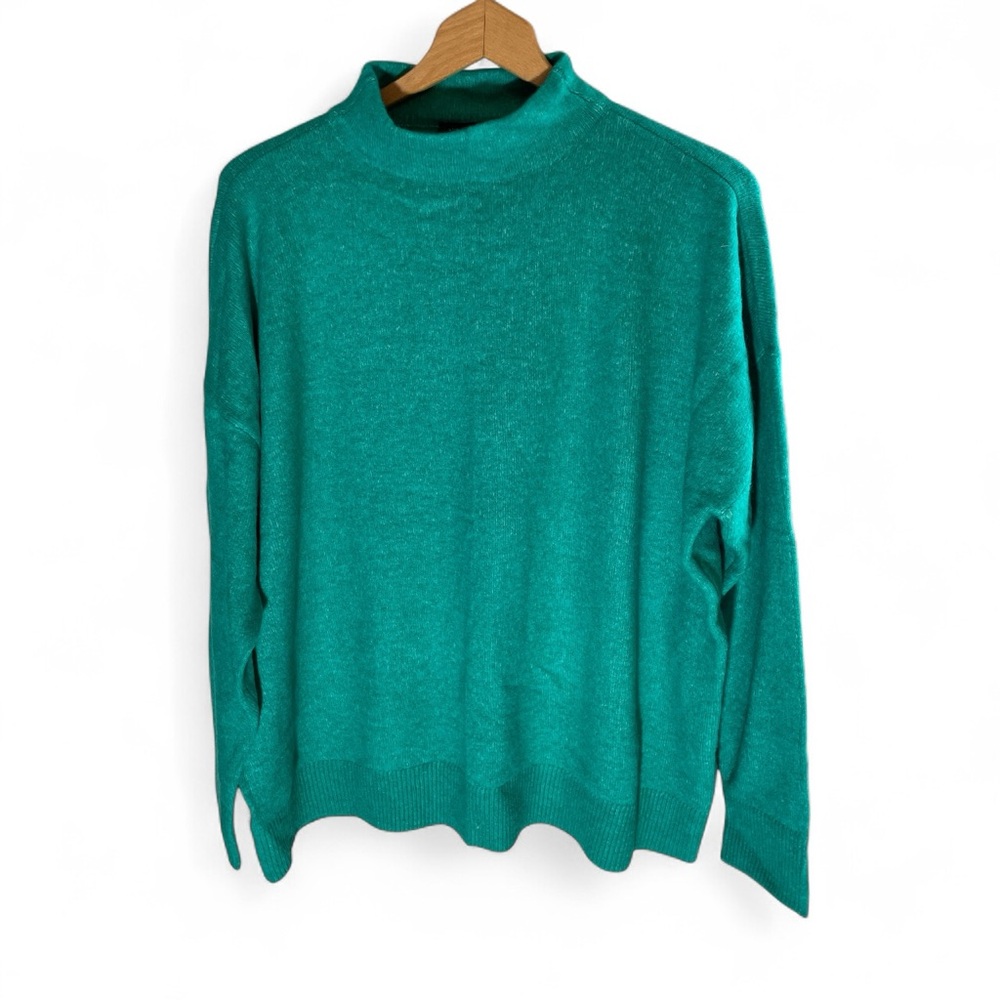 F9- New NWT Ann Taylor Teal Women's Turtleneck Sweater delete